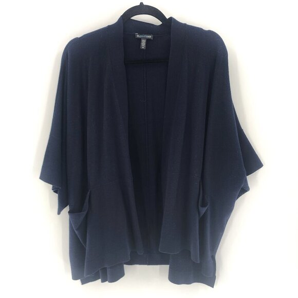 EILEEN FISHER Merino Wool Open Kimono Cardigan - Picture 1 of 4